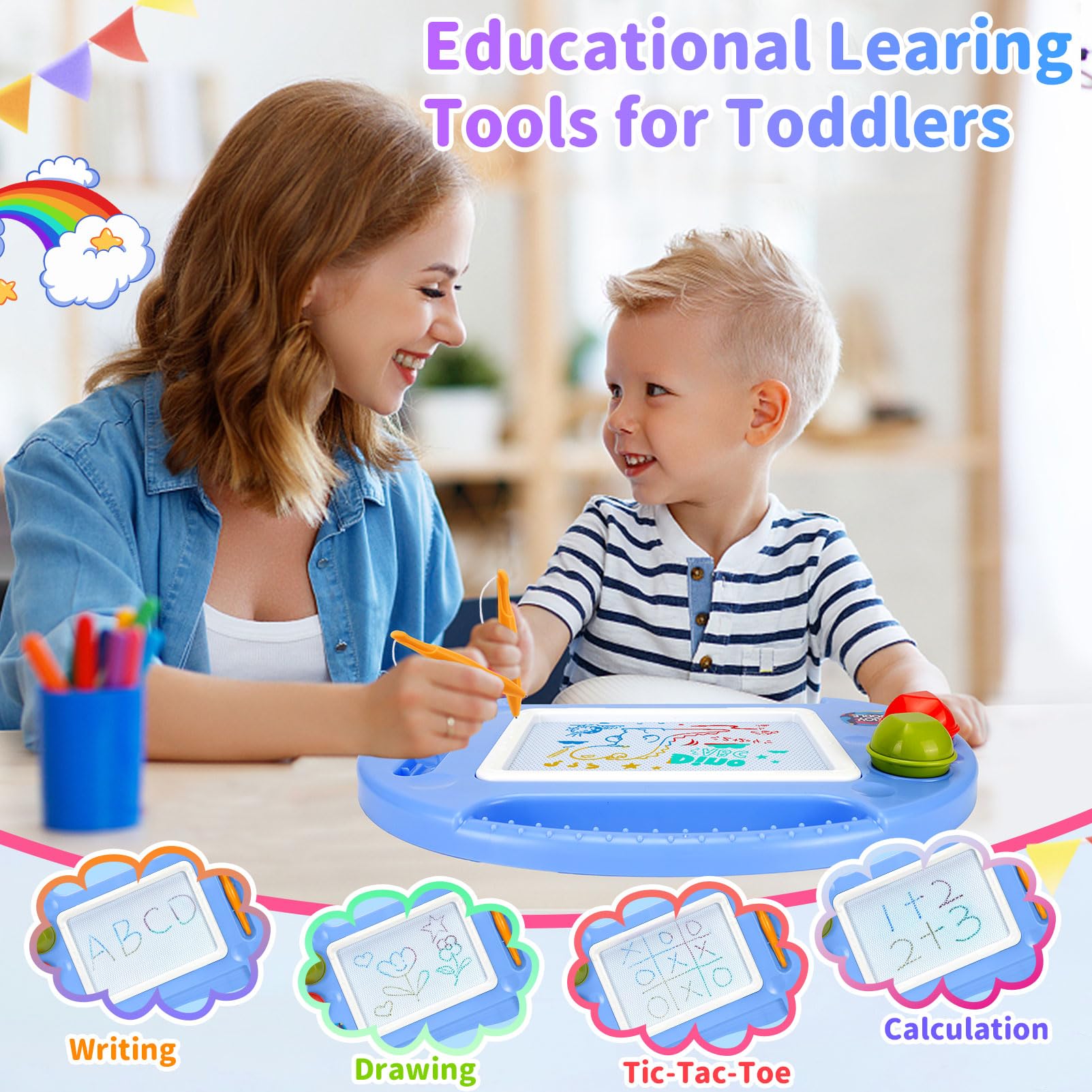 BABLOCVID ABS material provides a durable, safe toy with smooth edges.