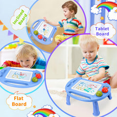 BABLOCVID doodle board stable with four sturdy legs on a flat surface.