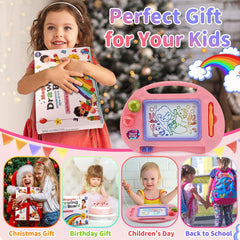 BABLOCVID erasable drawing area lets kids draw again and again without mess