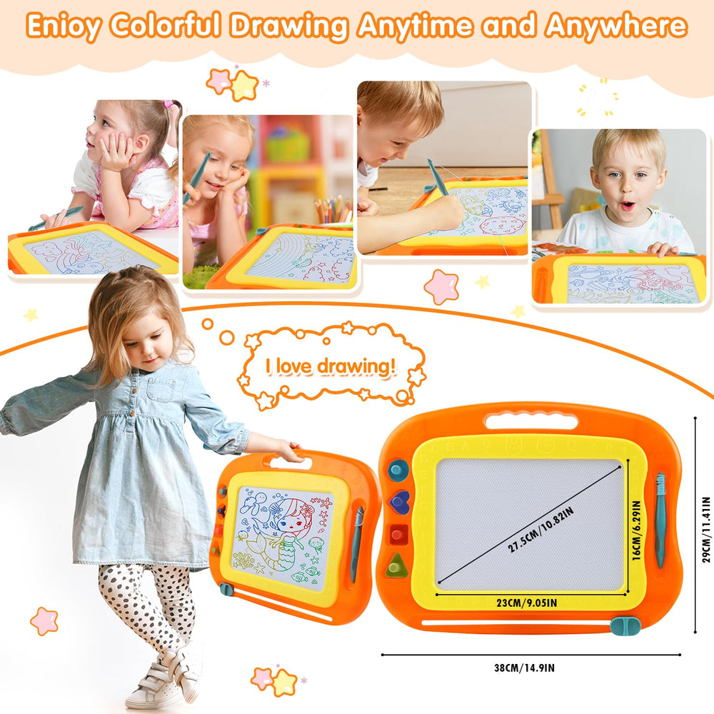 BABLOCVID erasable slider enables quick clearing for instant new doodles.