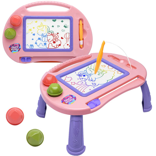 BABLOCVID magnetic doodle board with four color zones boosts early color recognition and creativity