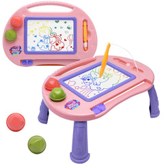 BABLOCVID magnetic doodle board with four color zones boosts early color recognition and creativity