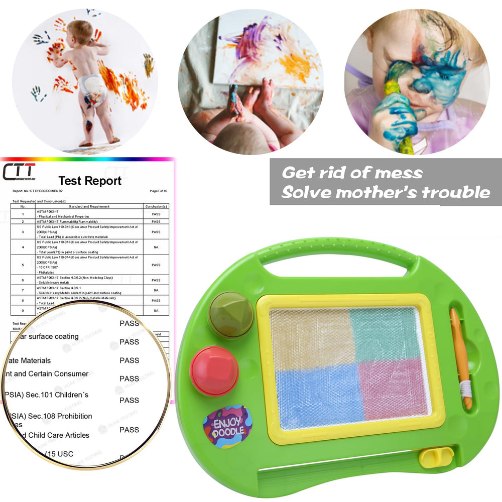 BABLOCVID doodle board featuring stamps to boost creative play