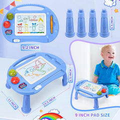 BABLOCVID toddler drawing board features a carrying handle for easy travel.