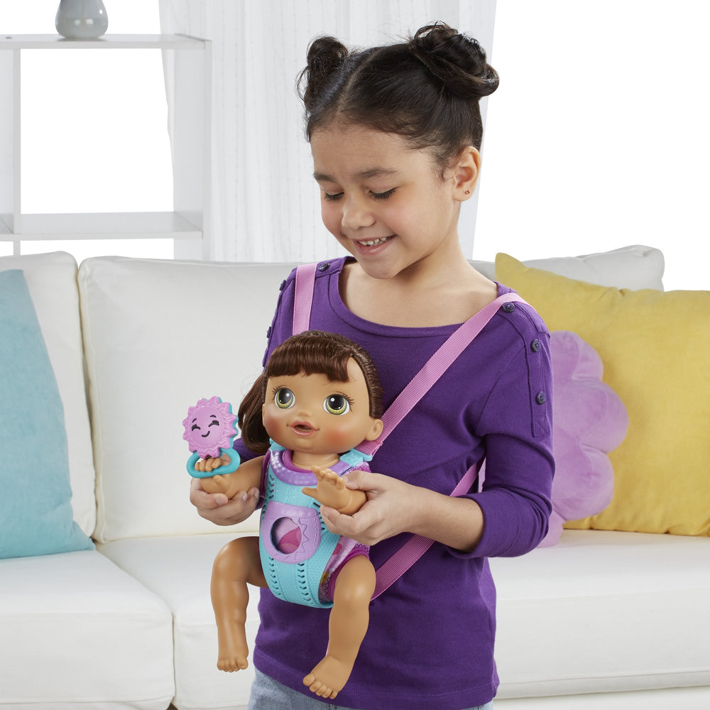 Baby Alive bottle-drink action supports pretend feeding and interactive play.