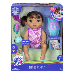 Baby Alive carrier on the go holds the Brunette doll during adventures.