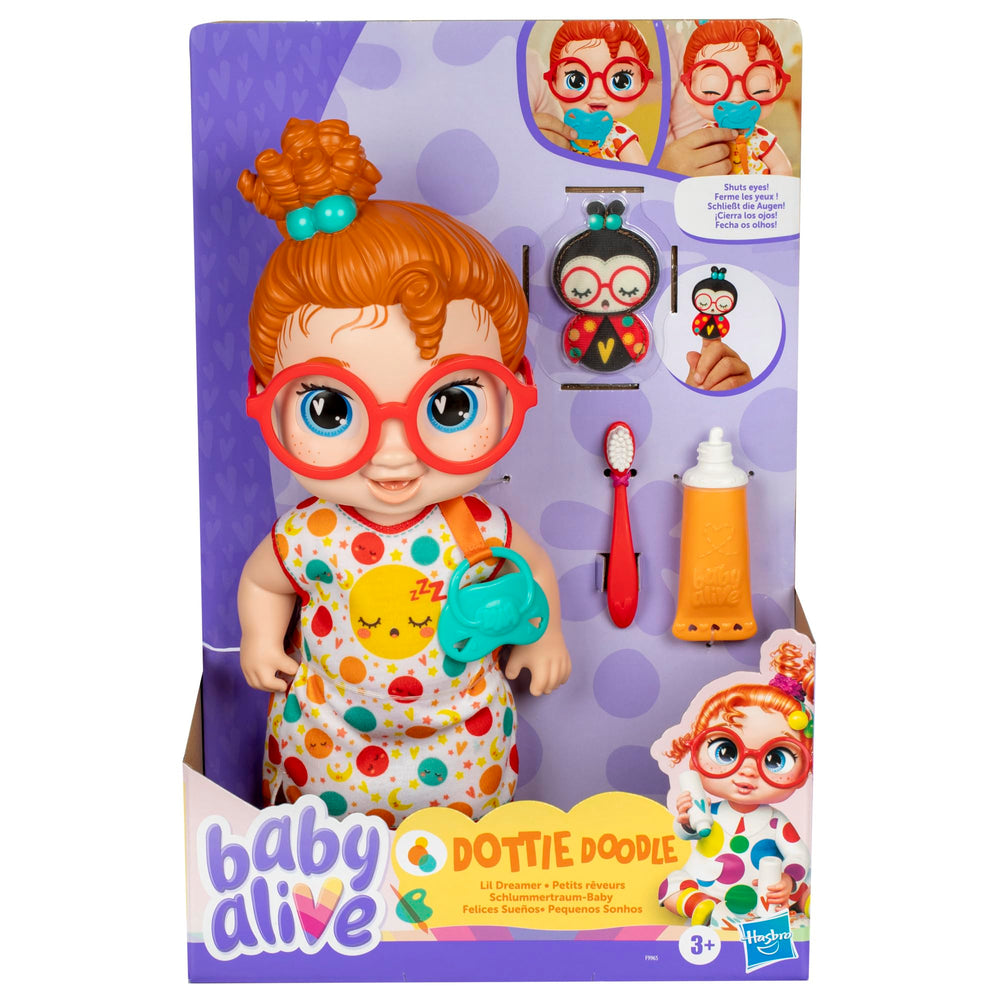 Dottie Doodle pacifier attached to pajamas for portable pretend routines
