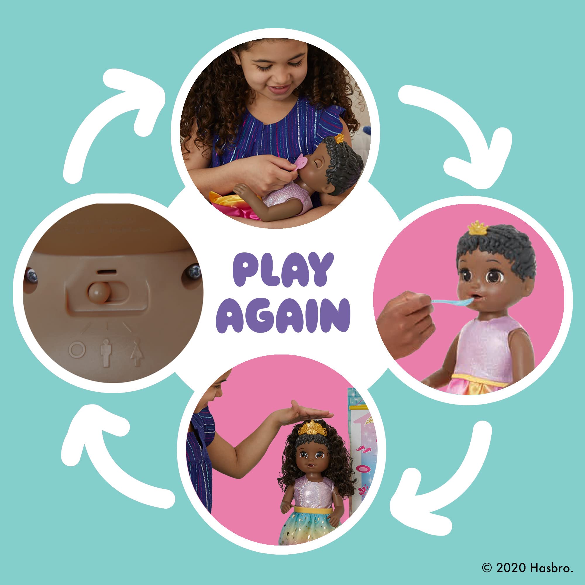 Tiara hair extension on Princess Ellie adds royal styling