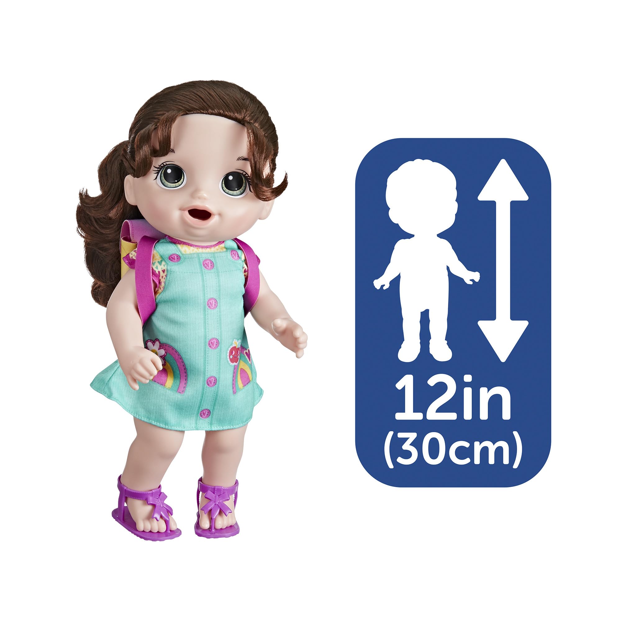 Baby Alive Time for School doll diaper enables realistic care play.