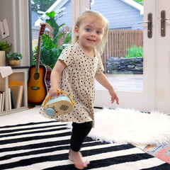 Baby Einstein Discovery Radio volume control keeps listening comfortable