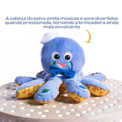 Head squeeze activates melodies on the Baby Einstein Octoplush