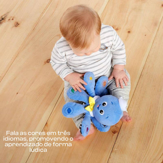 Octoplush velour legs reveal color names for tactile learning