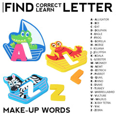 BABY LOOVI Animal Puzzles afloat with letters support hands-on alphabet learning