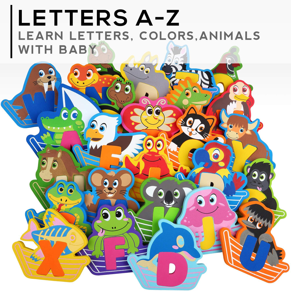 BABY LOOVI Foam letters float on water for engaging bath-time fun