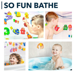 Baby Loovi floating animal puzzles bath toys provide safe, engaging play while teaching recognition.