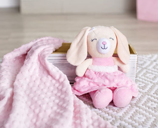 Baby Starters Ella plush bunny shows a soft body perfect for cuddling.