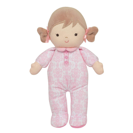 Baby Starters Little Me Brigitte damask doll, 11inch, for gentle playtime