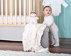 Baby Starters Jackie doll with built-in rattle for interactive play and soothing engagement.