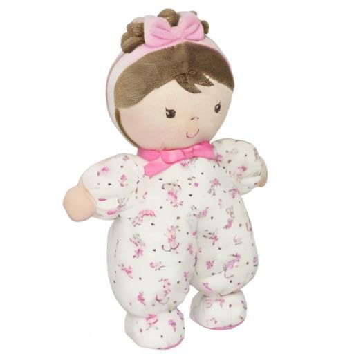 Baby Starters Jackie features embroidered details and bow accents for safe, delightful display and cuddle.