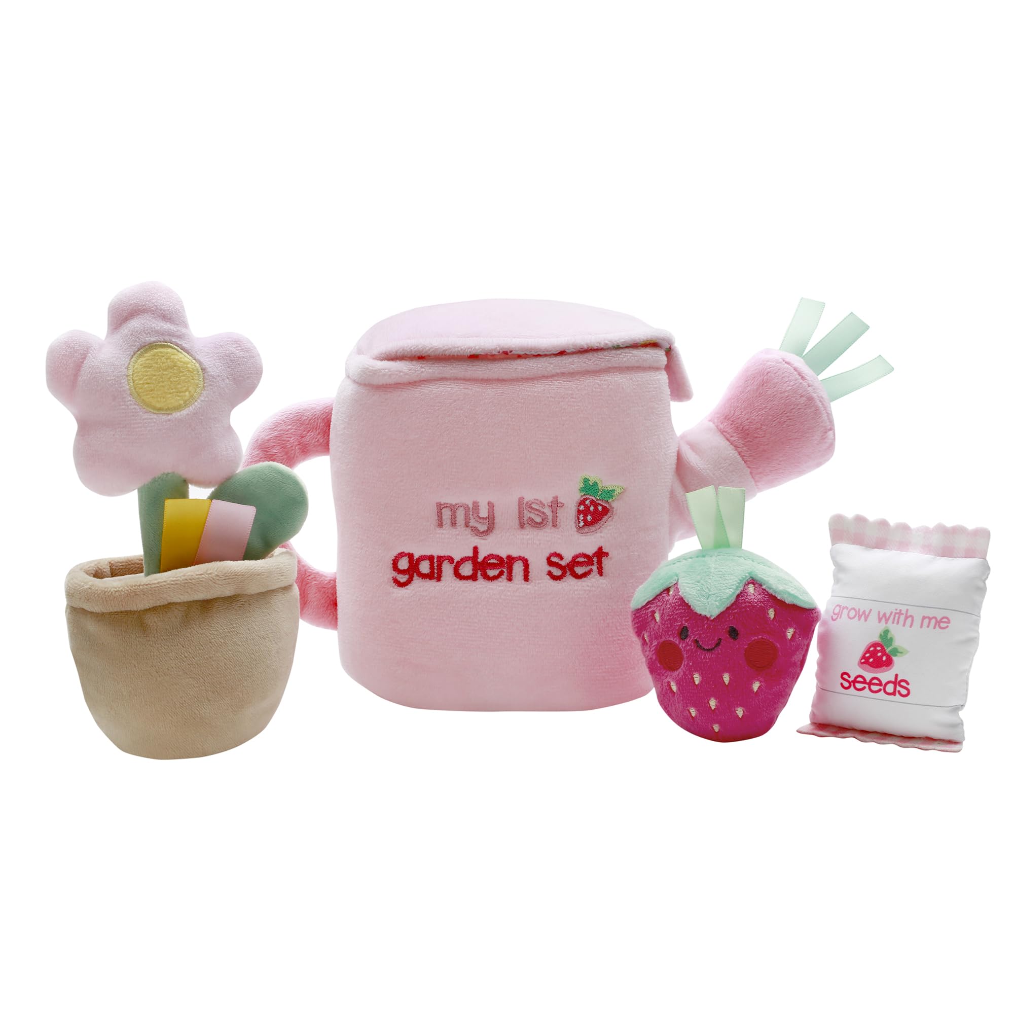 Baby Starters my first garden watering can plush for imaginative play and motor skill nurturing.