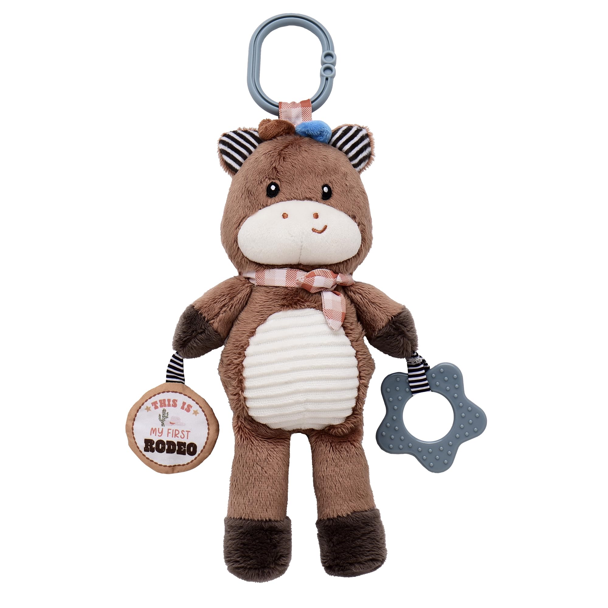 Baby Starters Plush Horse with crinkle texture for sensory exploration.