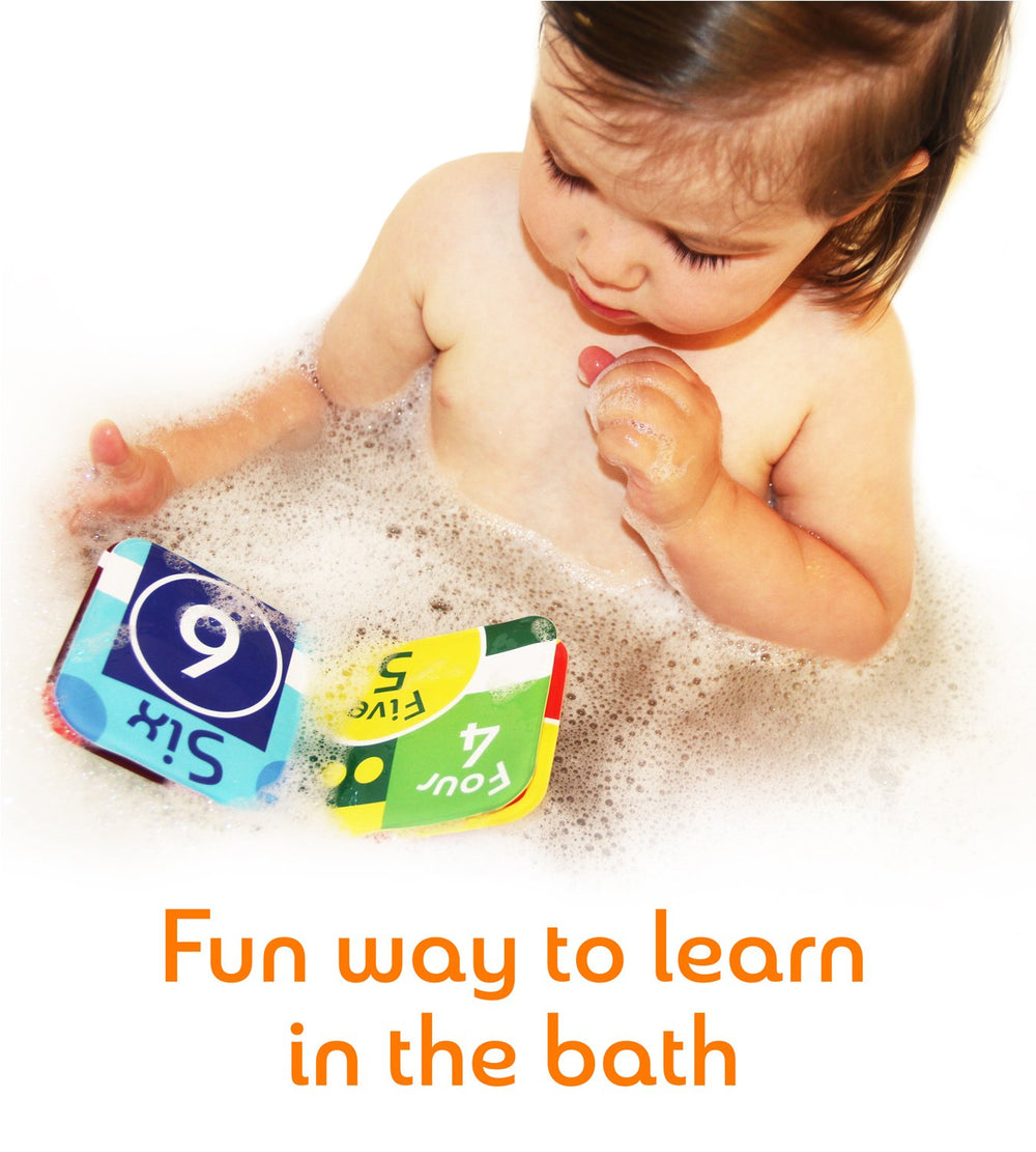 BabyBibi ABC bath book page helps early alphabet familiarity