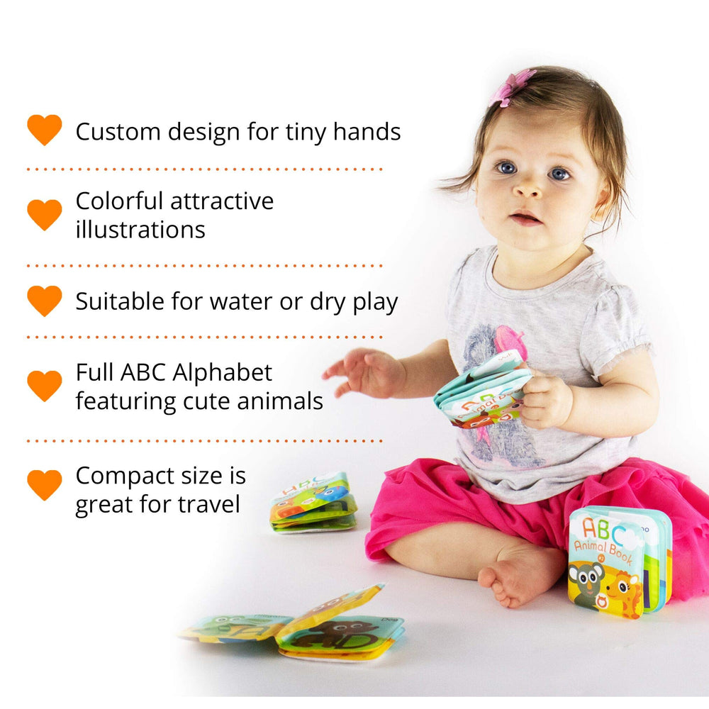 BabyBibi squeak-noise bath book invites engaging bath time play.