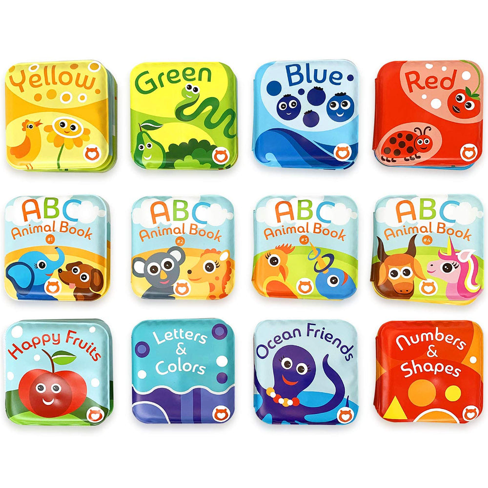 BabyBibi Super Bath Book Set 12 ABC fosters early literacy during water play