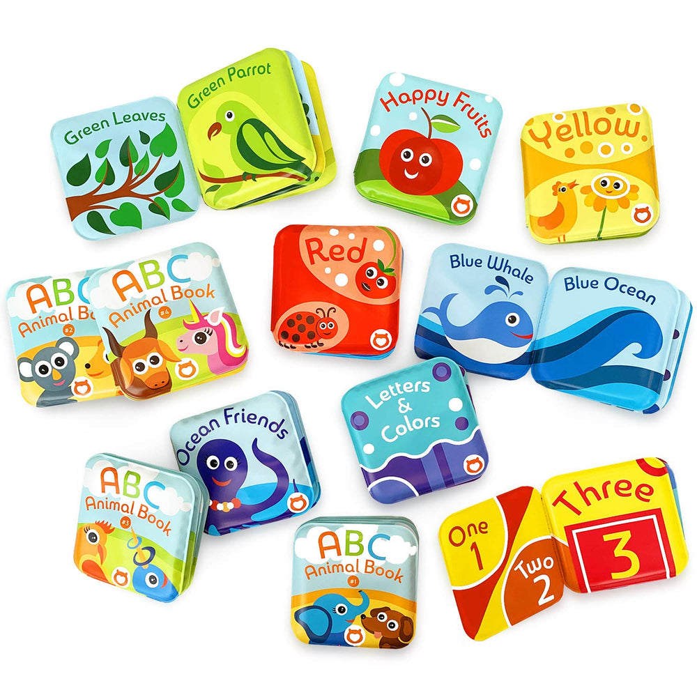 BabyBibi Super Bath Book Set 12 Numbers aids counting activities in bath time