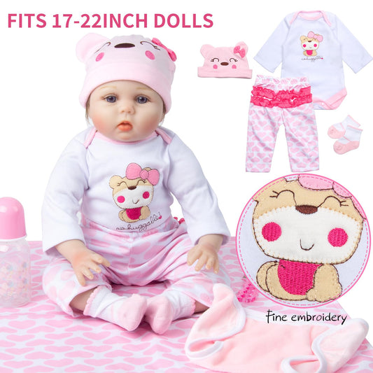 Babyfere 18-22 inch reborn doll jumpsuit for easy dressing