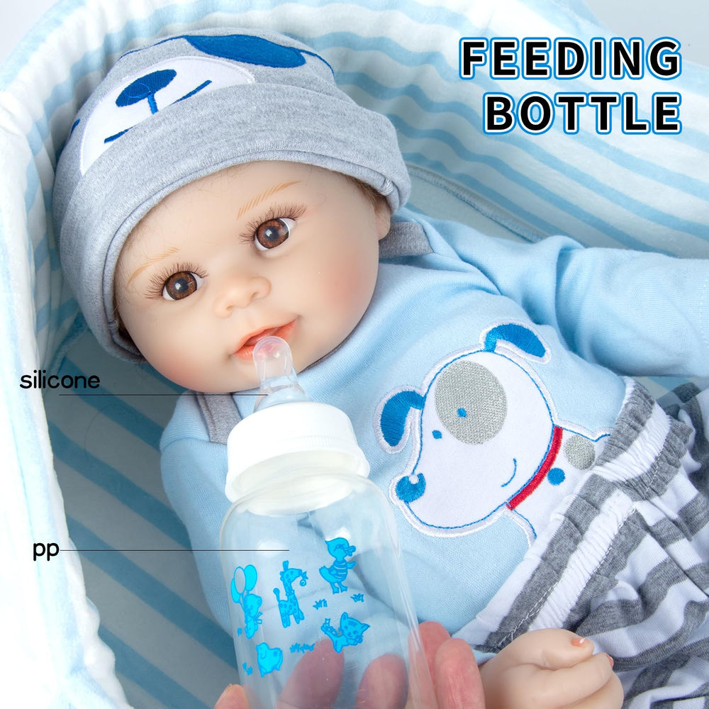 Babyfere blue dog hat completes doll outfits