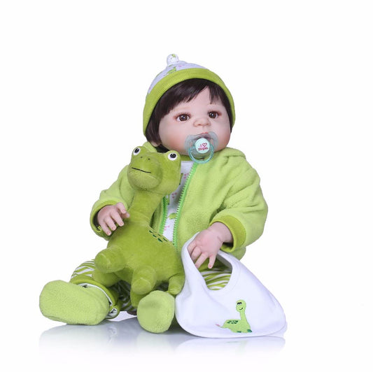 Babyfere dinosaur trousers for 22-inch dolls, easy wear and durable comfort.