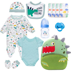 Babyfere dinosaur hat completes outfits and keeps tiny dolls cozy