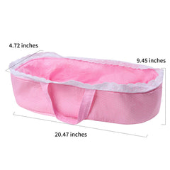 Babyfere lightweight foldable doll basket for portable pretend play.