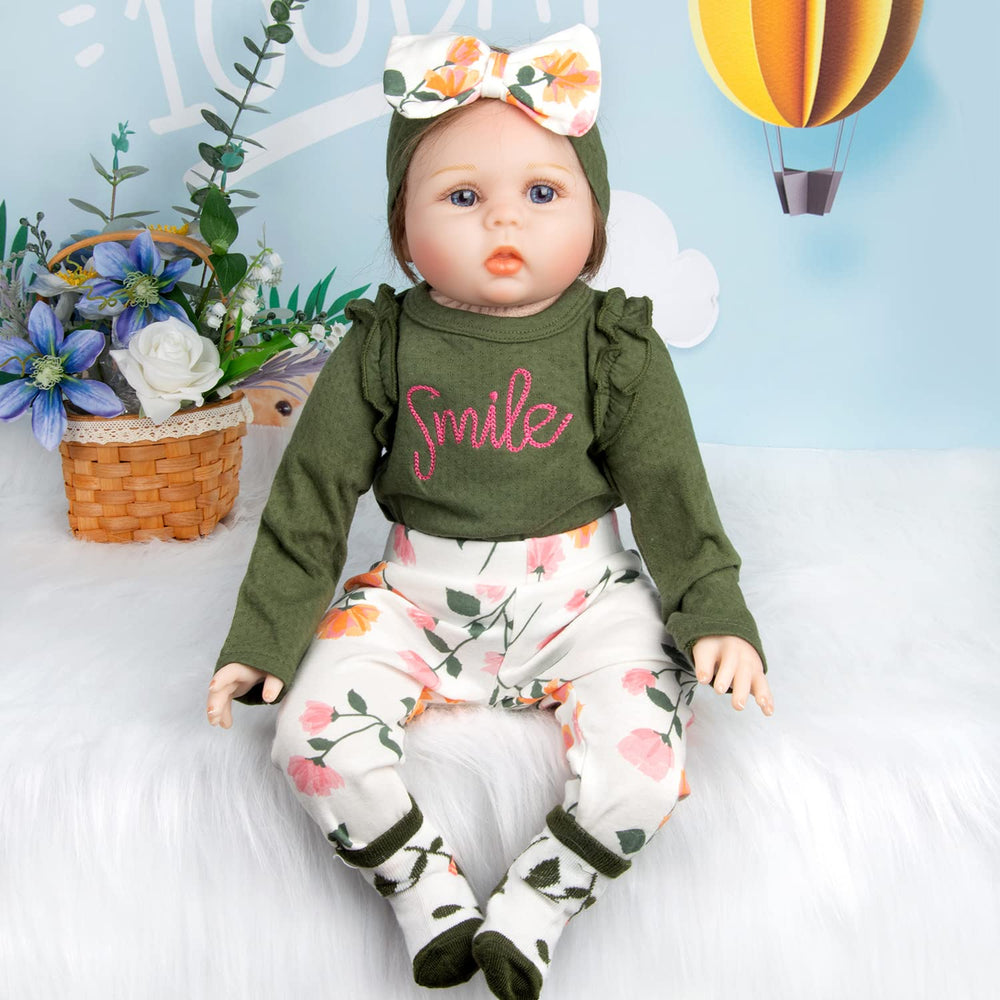 Hat and socks add a cute finishing touch to Babyfere dolls.