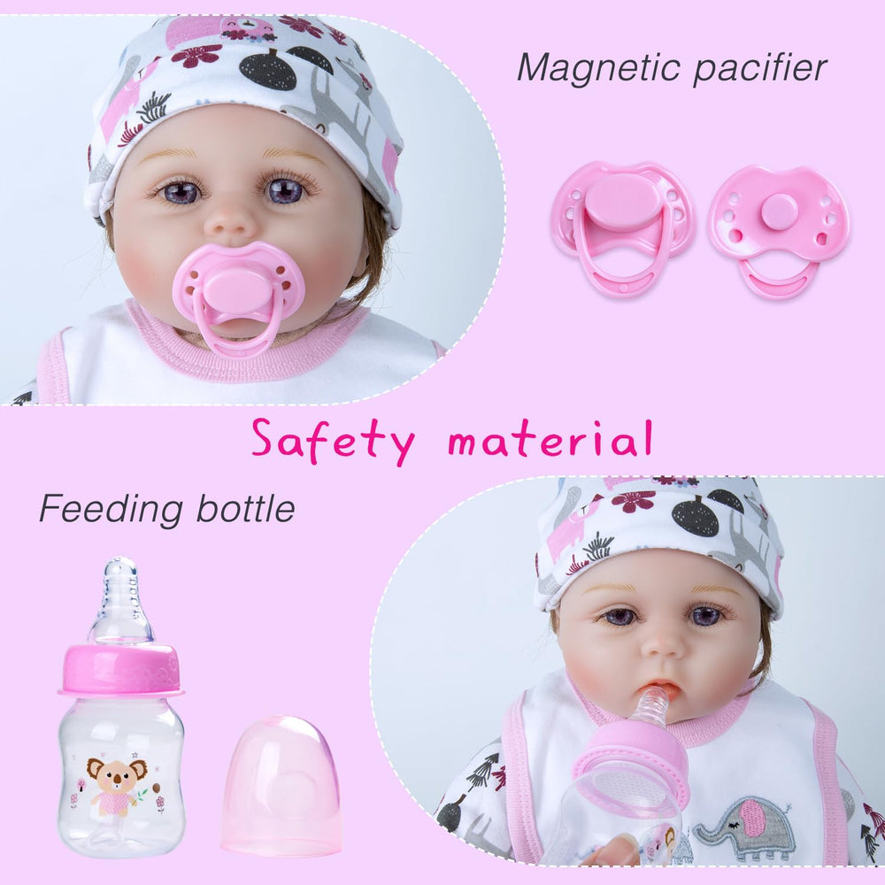 Babyfere four-pack diapers fit reborn doll bottoms securely