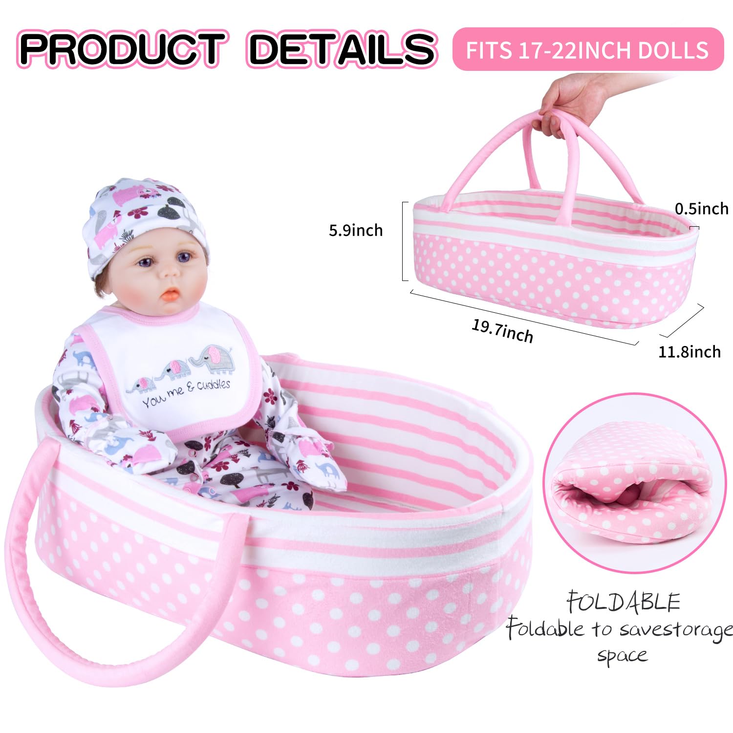 Babyfere gloves pair adds realistic detail to doll outfits.