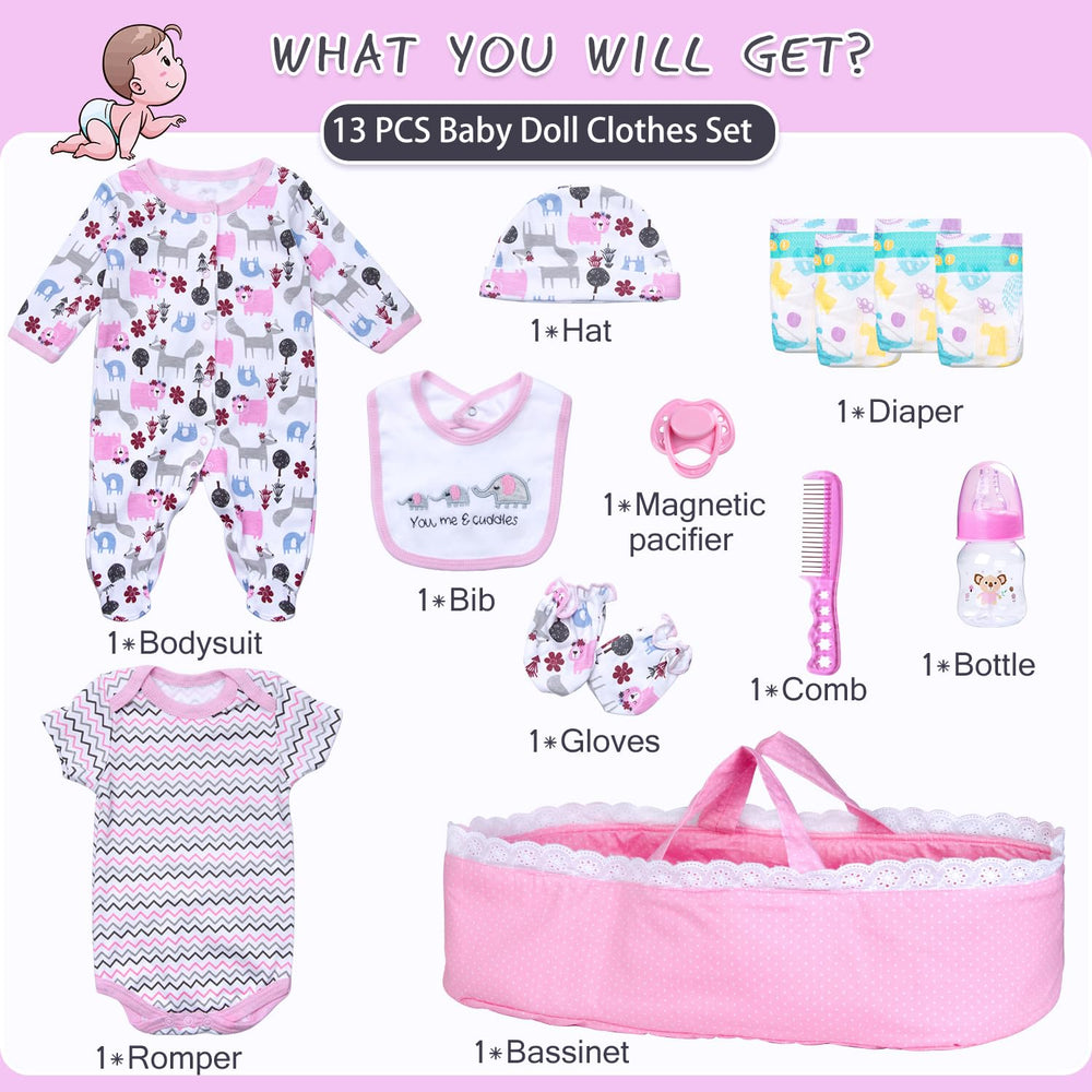 Babyfere pink pacifier accessory for doll care