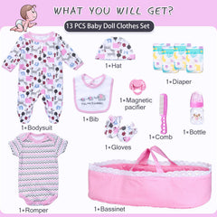 Babyfere pink pacifier accessory for doll care
