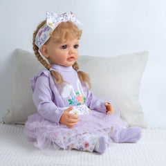 Babyfere long bodysuit for versatile doll dressing.