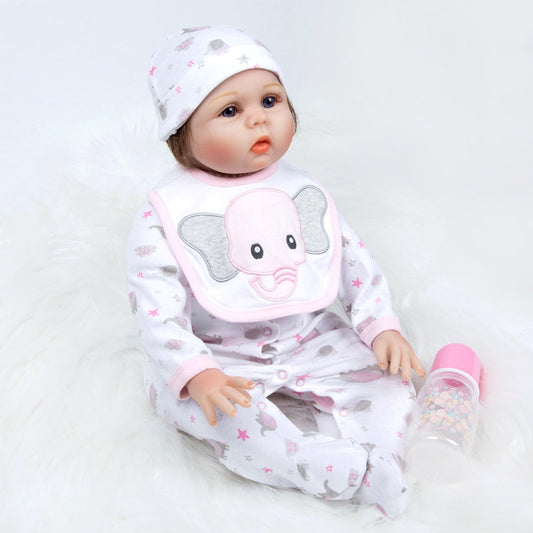 Babyfere reborn elephant gloves, snug layering for 17-22 inch dolls.