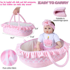 Babyfere soft disposable diapers with adjustable tabs for dolls