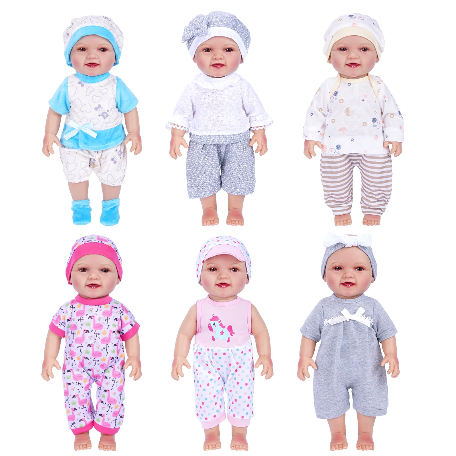 BABESIDE 12-15 inch babydoll clothes set for stylish play outfits