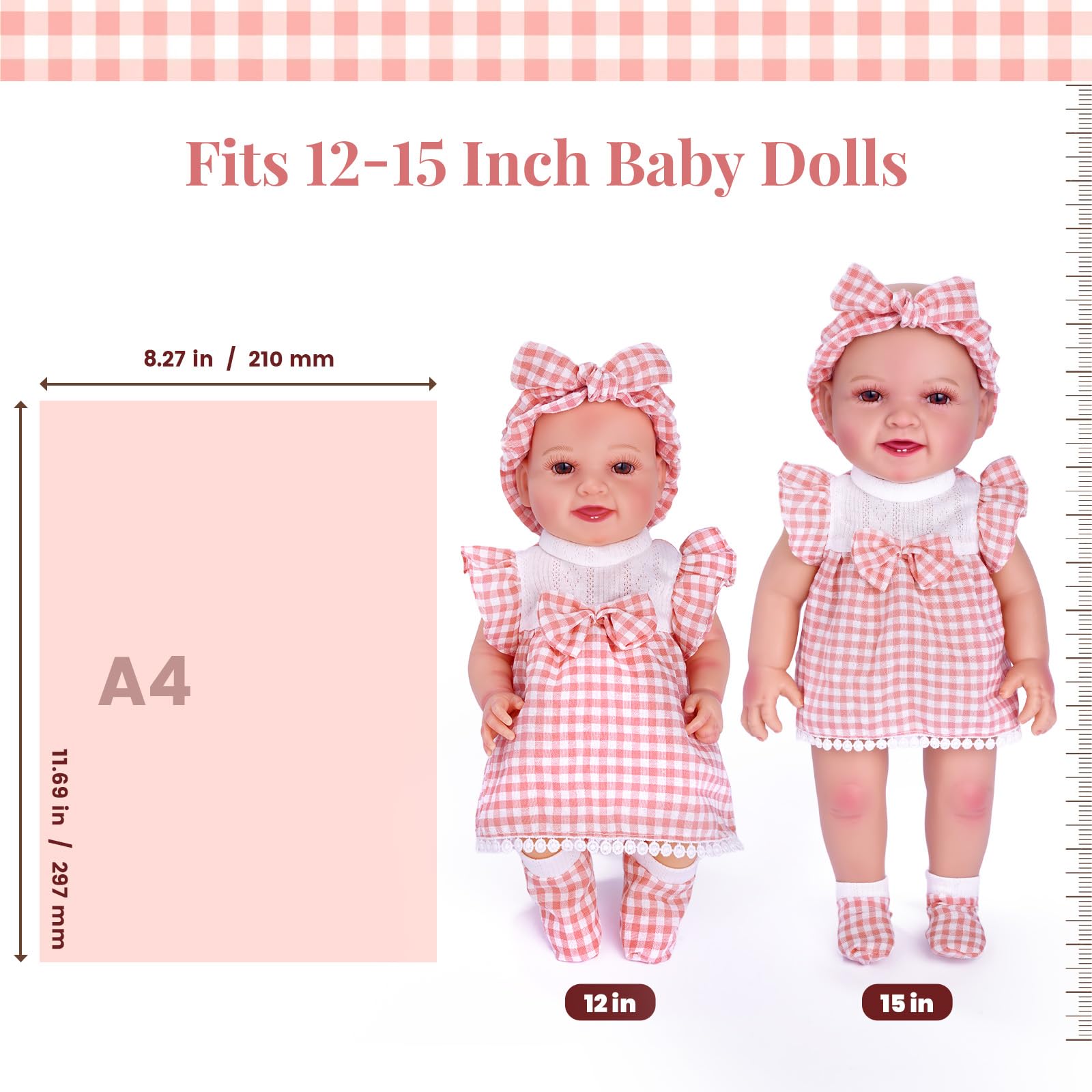 BABESIDE 12-15 inch doll hats set — charming accents for cute ensembles
