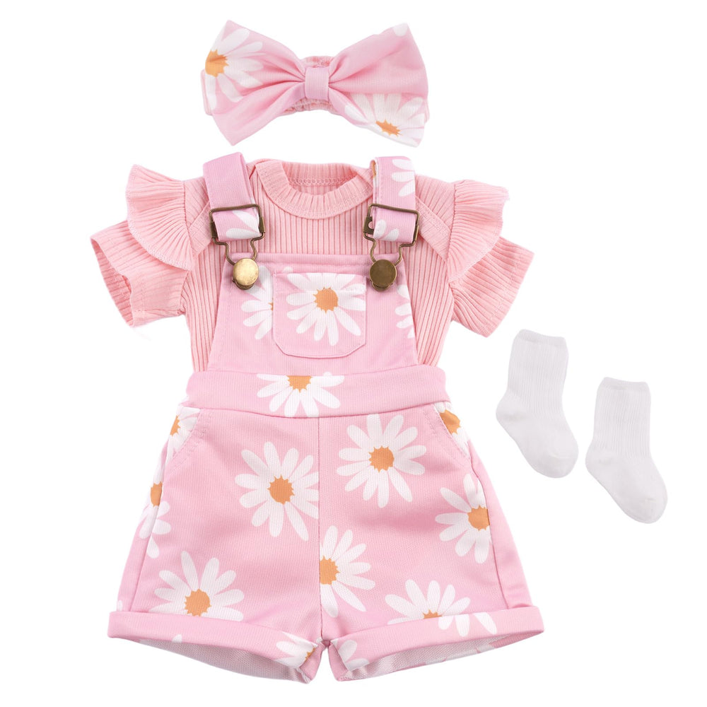 BABESIDE 4pcs reborn doll clothes for 17-22 inch dolls, easy styling.