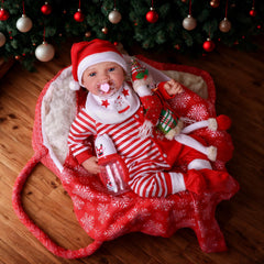 BABESIDE 9-piece reborn doll clothes with bassinet ready for pretend play