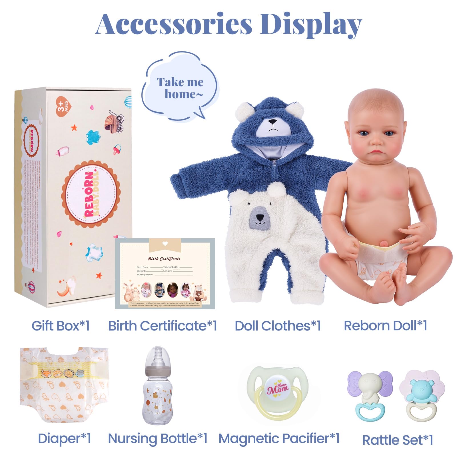 BABESIDE Aiden full vinyl body poseable for natural sitting and posing