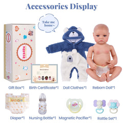 BABESIDE Aiden full vinyl body poseable for natural sitting and posing