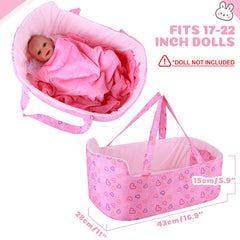 BABESIDE doll bedding set provides soft comfort for lifelike dolls.