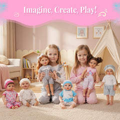 BABESIDE doll bib helps keep outfits clean during play